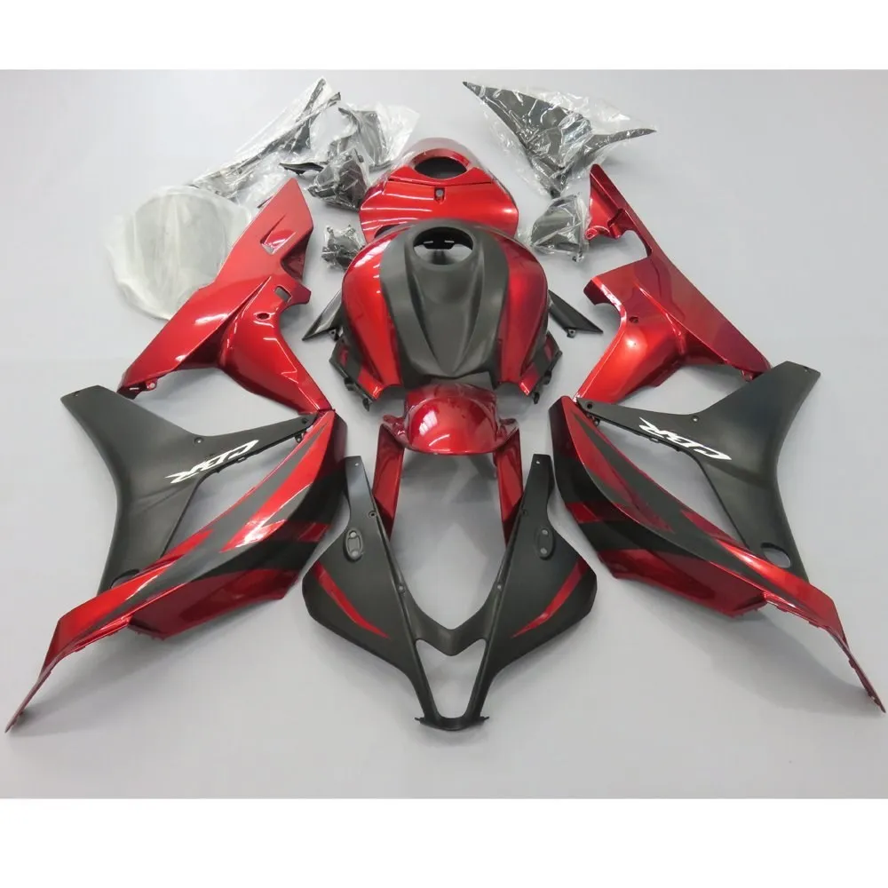 Набор для мотоциклов Nn-Injection ABS пластик красный черный обтекатель Honda CBR600RR F5 07 - 08