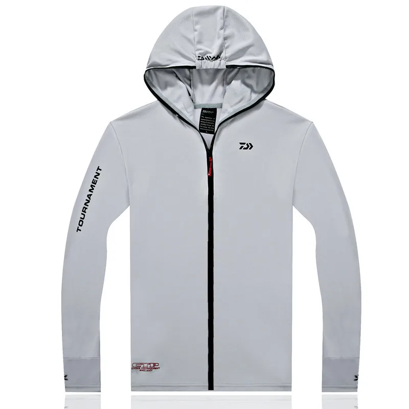 Для мужчин с капюшоном быстросохнущая дышащая Рыбалка рубашка длинным рукавом