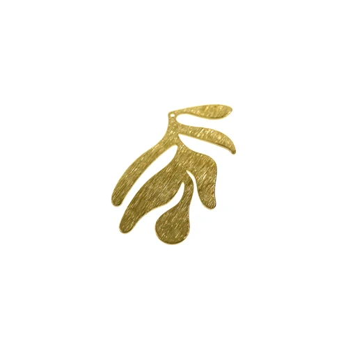 4 Необработанная латунь Monstera leaf DIY Подвеска Шарм поставки фурнитура 1800343 - Окраска металла: 4