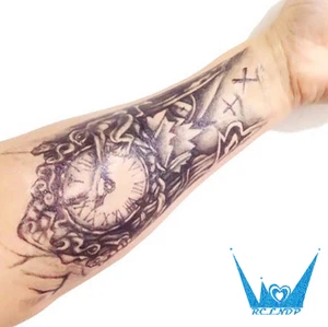 Водостойкая временная татуировка наклейка большой размер 21*15 см Авто татуировки на руке наклейки флэш-тату поддельные татуировки для мужчин и женщин