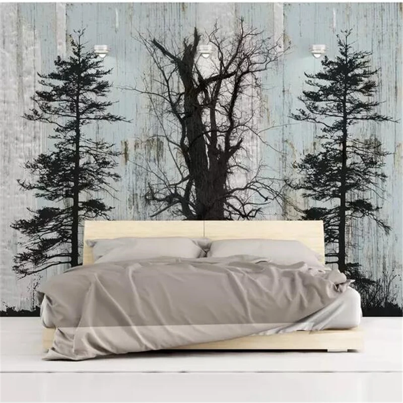 wellyu wall papers home decor Custom wallpaper papier peint mural 3d Nostalgic retro fantasy forest TV background | Обустройство дома