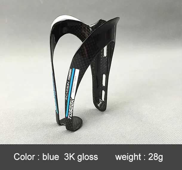 3K glossy blue 2pcs 2 шт. карбоновая клетка для бутылки с водой для горного велосипеда велосипедный держатель для бутылки полностью из углеродного волокна ультра-светильник 16 моделей - Цвет: 3K glossy blue 2pcs