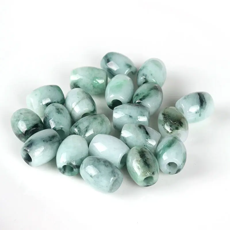 15 шт. натуральный нефрит класса А (Jadeite) Овальные бусины/Размер: мм L (оптовая