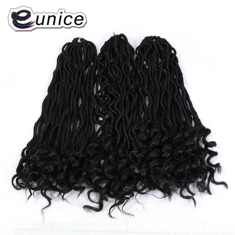 20 дюймов Faux locs Curly End крючком коса Омбре волосы для наращивания с волокном