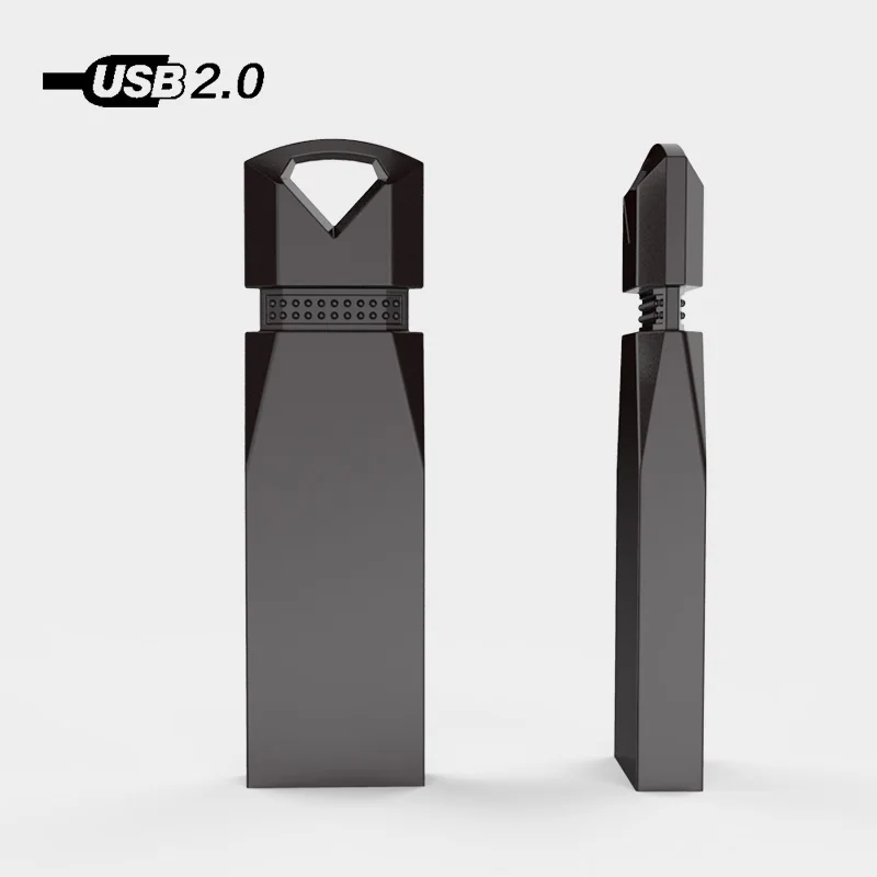 Usb флеш накопитель черного цвета с металлическим u диском 128 Мб 4 ГБ 8 16 32 64 ГБ|USB