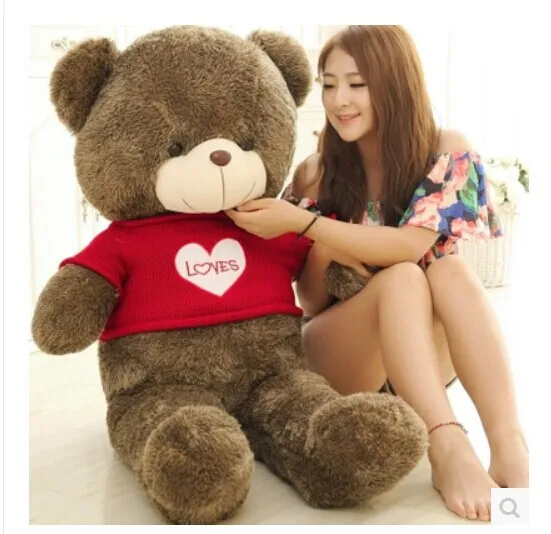 

large 100 cm loves bear plush toy stuffing cotton teddy bear doll ,throw pillow gift w3704