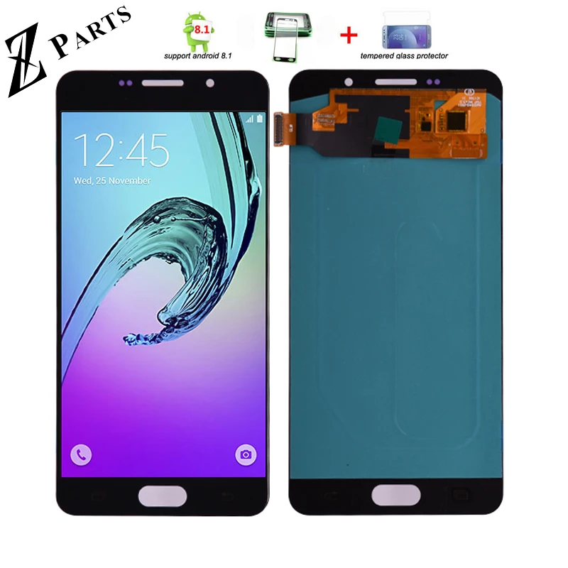 Super AMOLED For SAMSUNG GALAXY A7 2016 A710 LCD Display Touch Screen Digitizer Assembly Replacement 5.5&quot | Мобильные телефоны