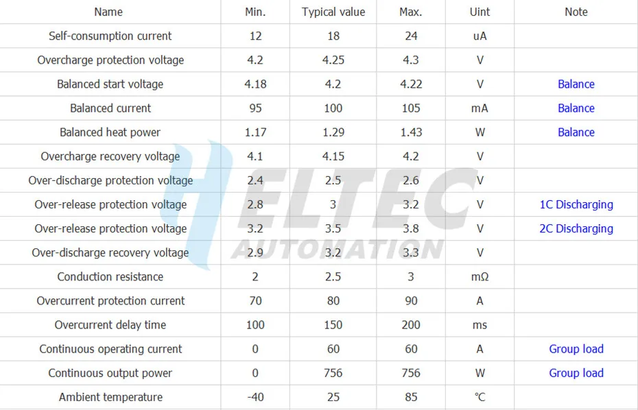 3S 60A BMS board/ Li-ion 12.6V 18650 BMS PCM battery protection board for li-ion battery with Balance