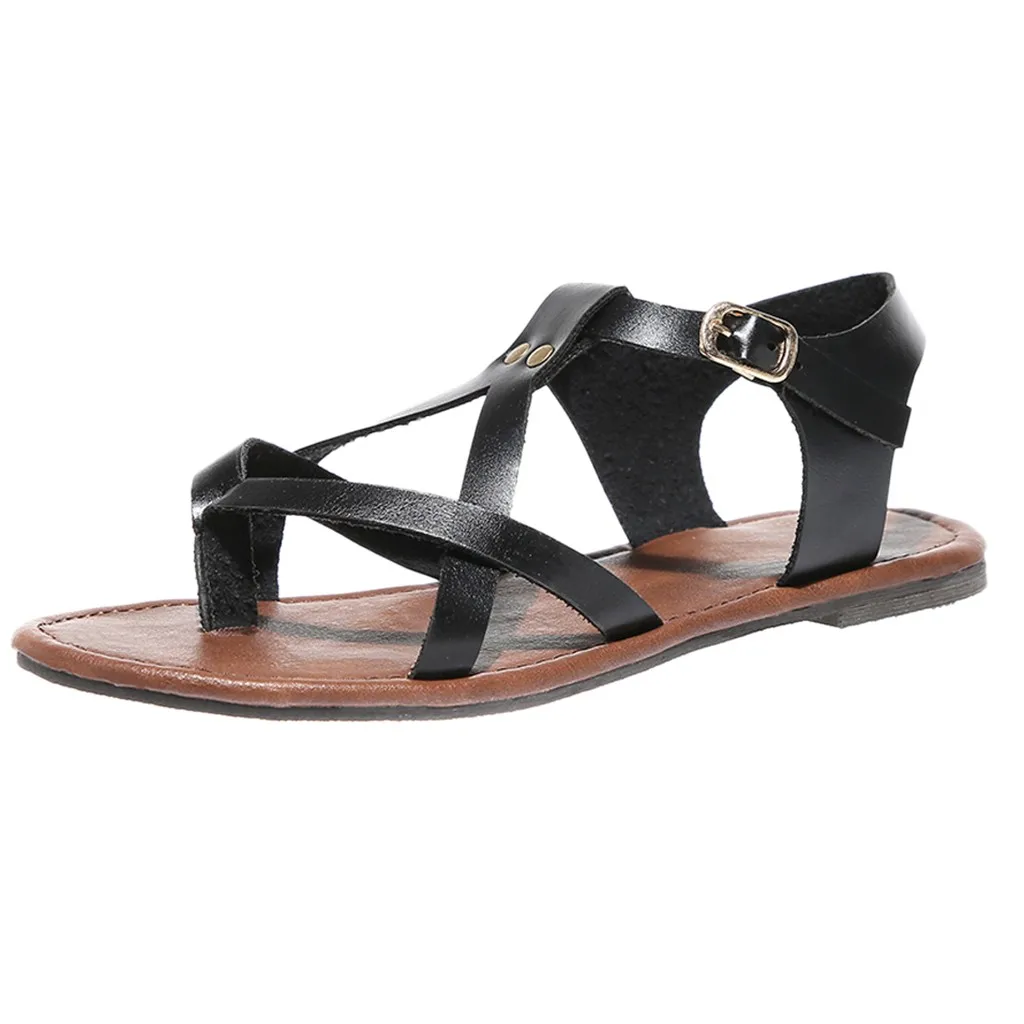 SAGACE/Летняя женская модная обувь на плоской подошве Педаль сандалии Женская с