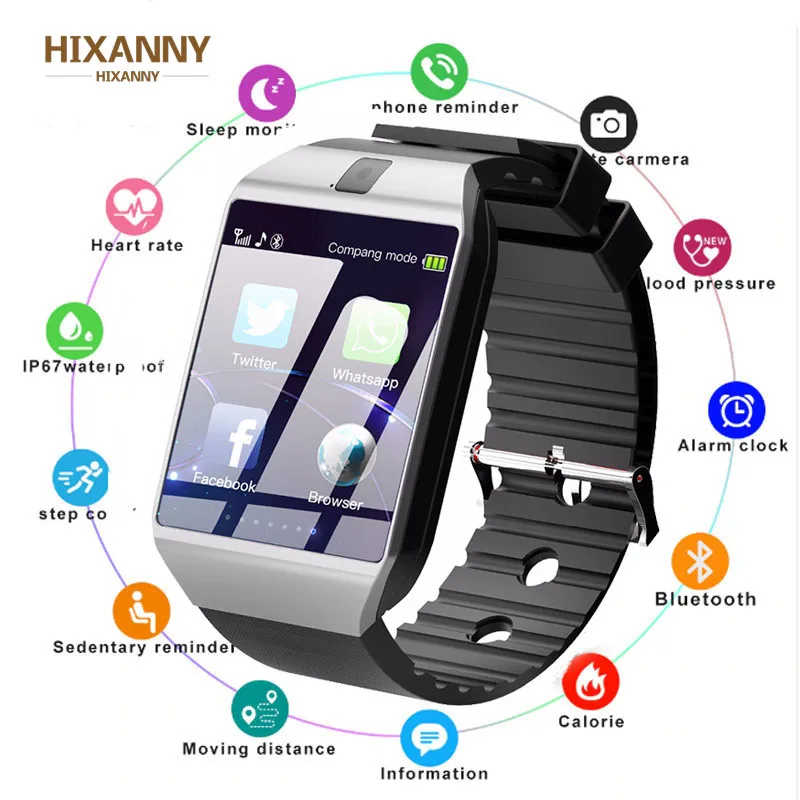 Bluetooth Смарт часы DZ09 Reloj Smartwatch Relogios TF SIM Камера для IOS iPhone samsung huawei Xiaomi Android телефон PK X6