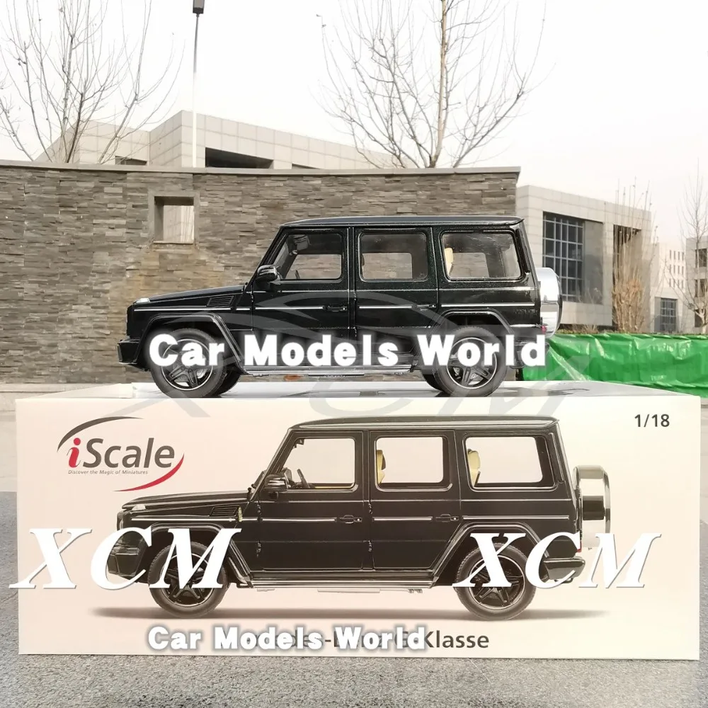 Модель автомобиля под давлением для iScale G Class klase (темно зеленый) 1:18 + небольшой