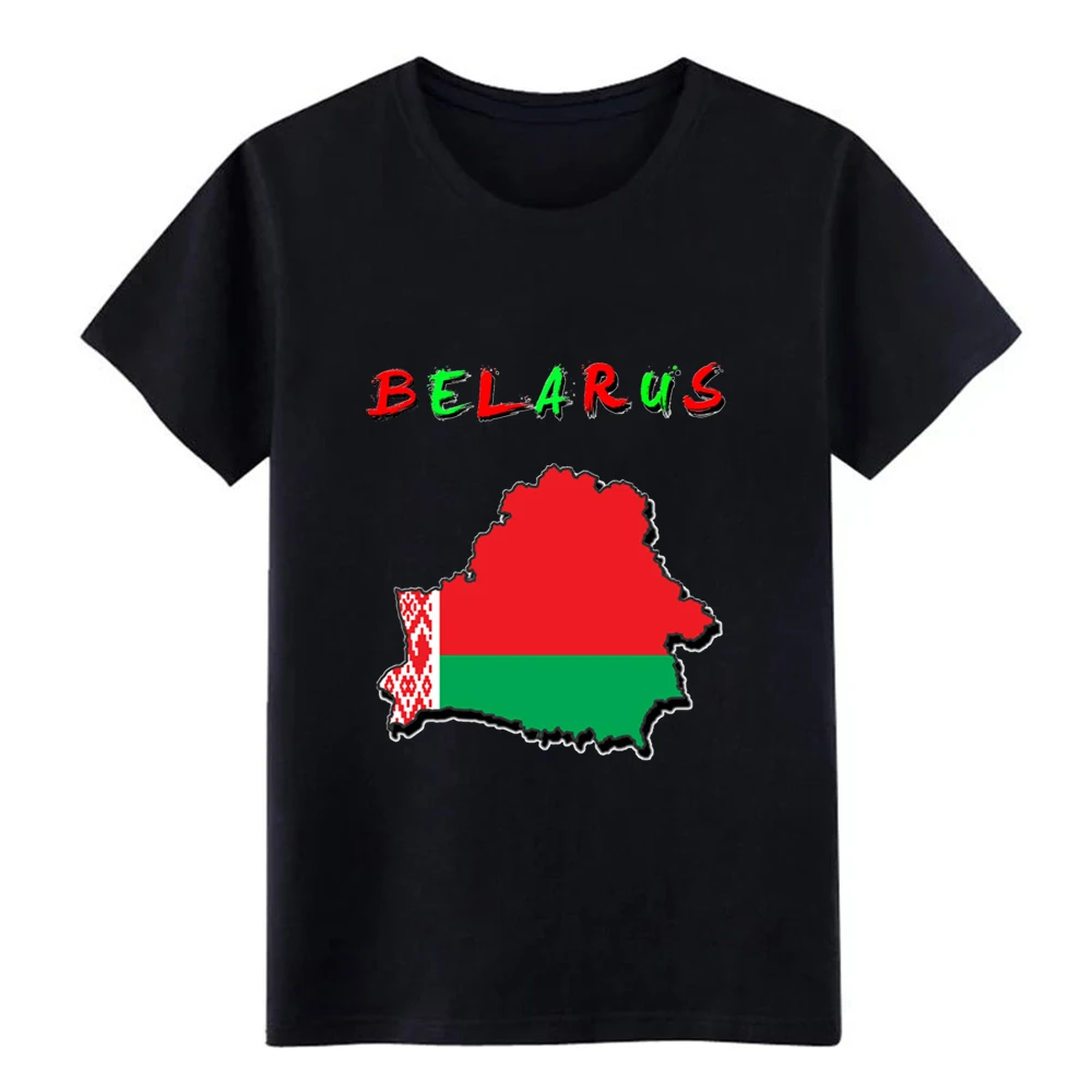 Мужская футболка в стиле Беларусь Дизайнерская с круглым вырезом Базовая