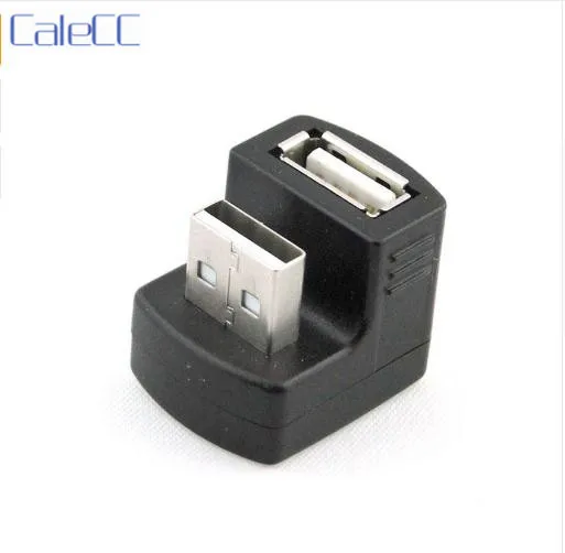 Новый правый угловой адаптер USB 2 0 удлинитель А Папа Мама 90 180 градусов