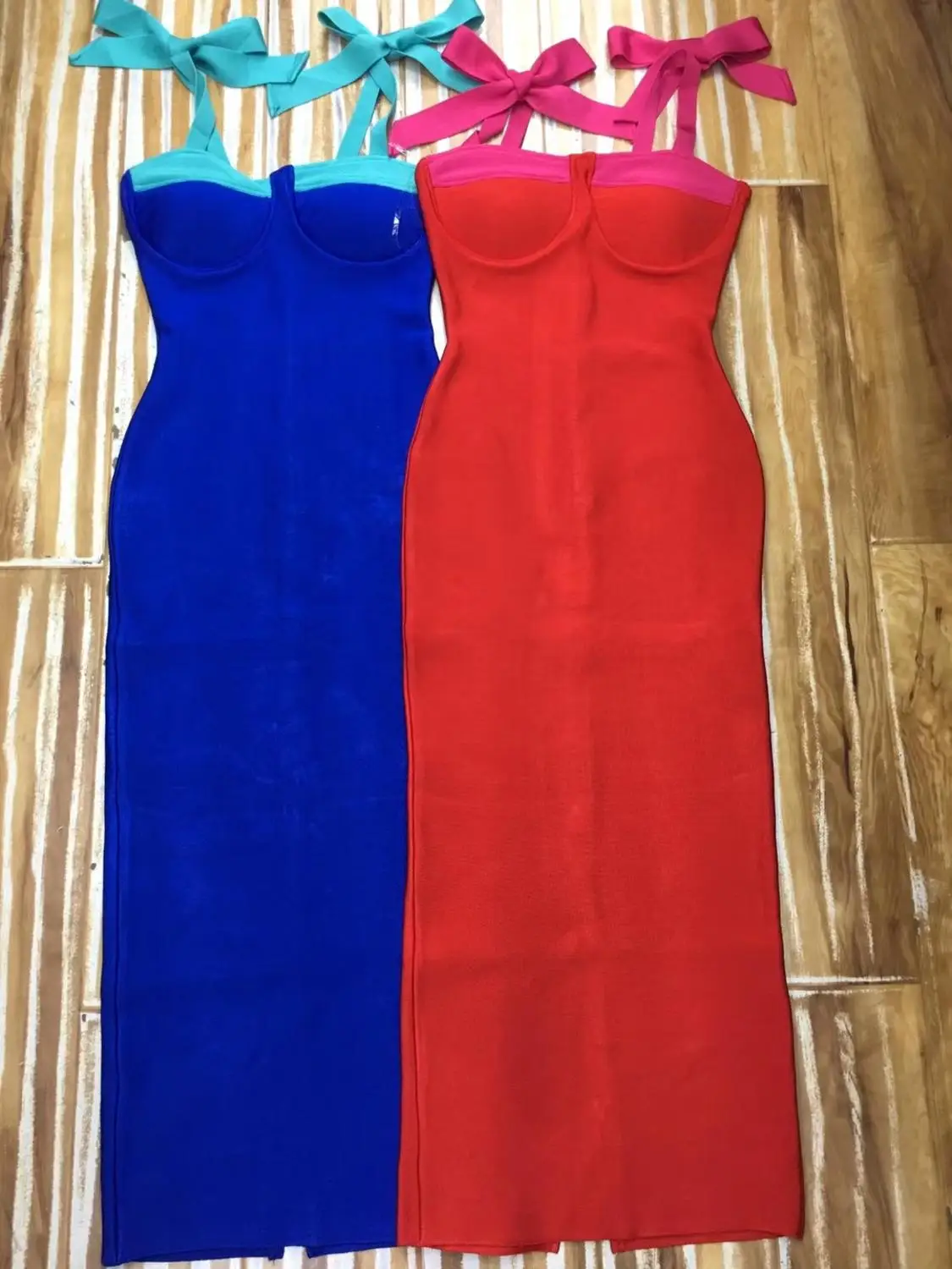 

2019 New Women Red blue Square Collar Sleeveless Vestidos dress Bodycon Celebrity evening Party Dress dropshipping