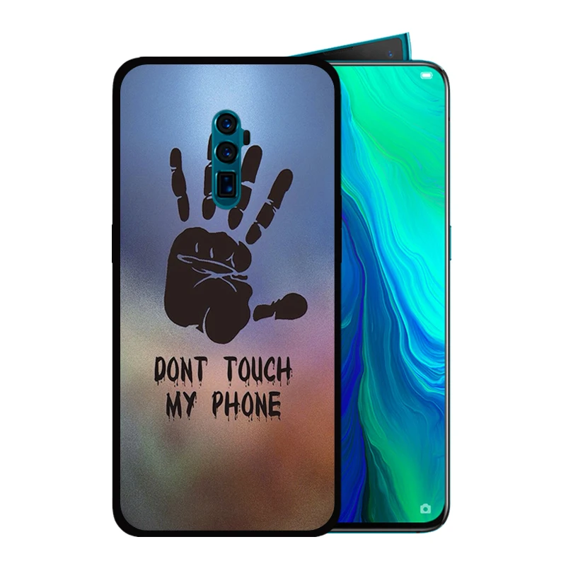 Мягкий силиконовый чехол черного цвета для OPPO Reno 10x zoom Reno2 2 Z R17 R15 R11 Plus 9S R15X K3 K1 Don't