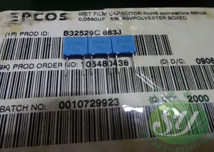 2019 горячая распродажа 20 шт50 шт EPCOS 0,068 мкФ63v 68nf 683 новый 5 мм пленочный конденсатор B32529C683J Бесплатная доставка