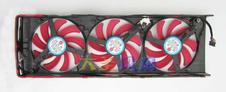 Три вентилятора Корпус кронштейн радиатора ATI HD7990 Вентилятор охлаждения супер
