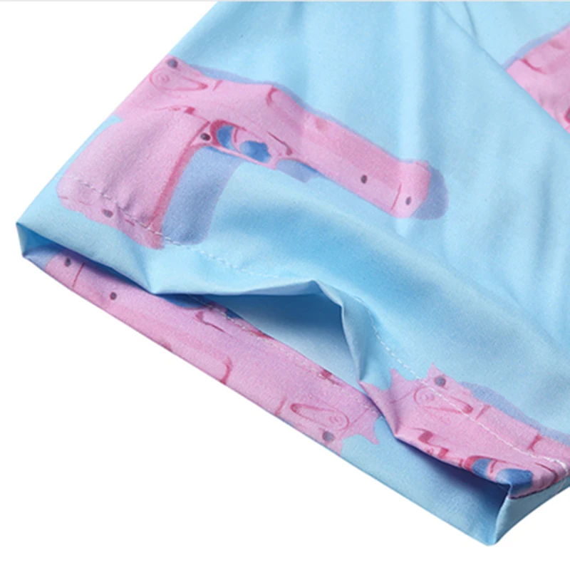 Рубашка мужская с отложным воротником Повседневная Уличная одежда в гавайском