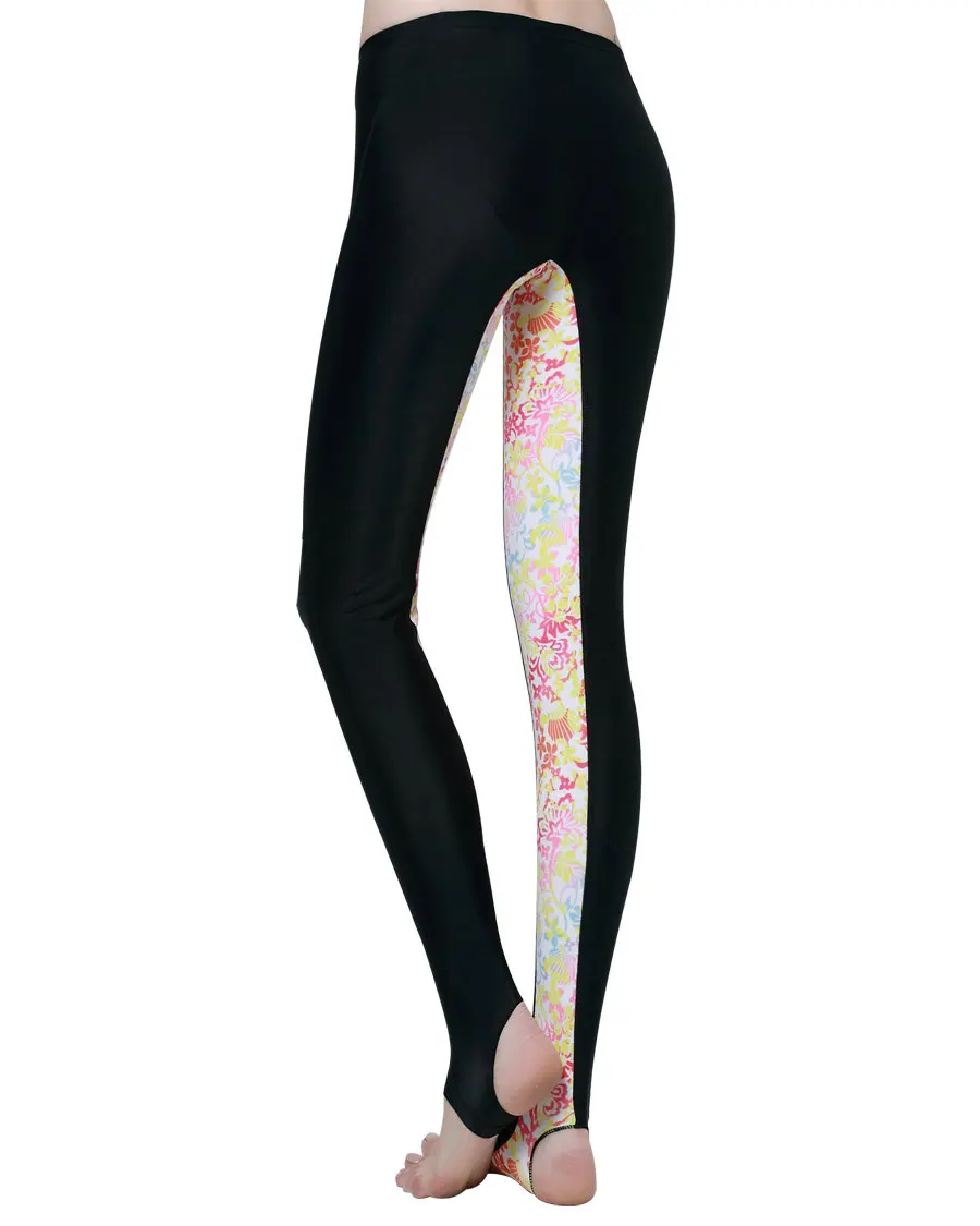 Женские леггинсы со стременом многоцветные с начесом принтом женские колготки