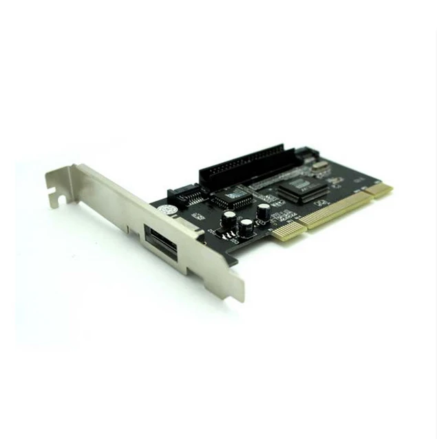 Бесплатный shippng сервер PCI 1 Порта Внешний eSATA + Внутренний Порт SATA порт IDE Card external flash