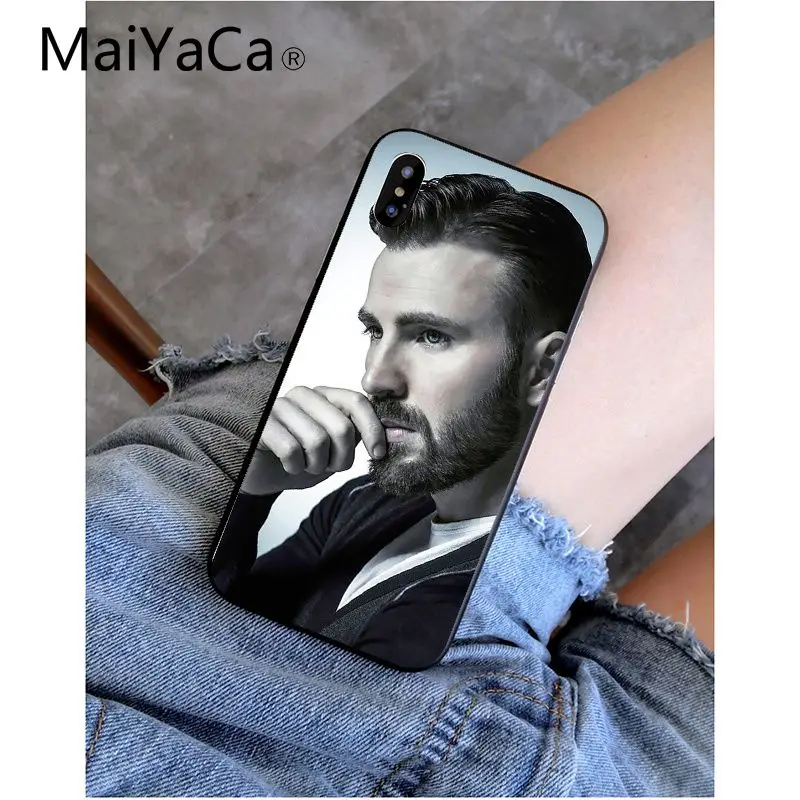A15 MaiYaCa Chris Evans черный ТПУ Мягкий силиконовый чехол для телефона чехол для Apple iPhone 8 7 6 6S Plus X XS MAX 5 5S SE XR чехол - Цвет: A15