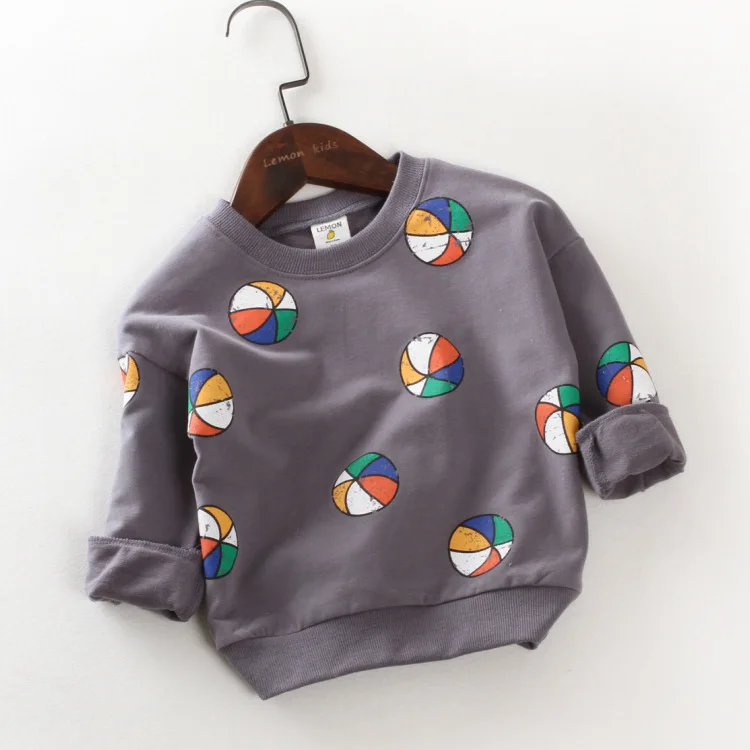 Футболка для девочек новинка 2017 весенний Топ маленьких мальчиков свитшот