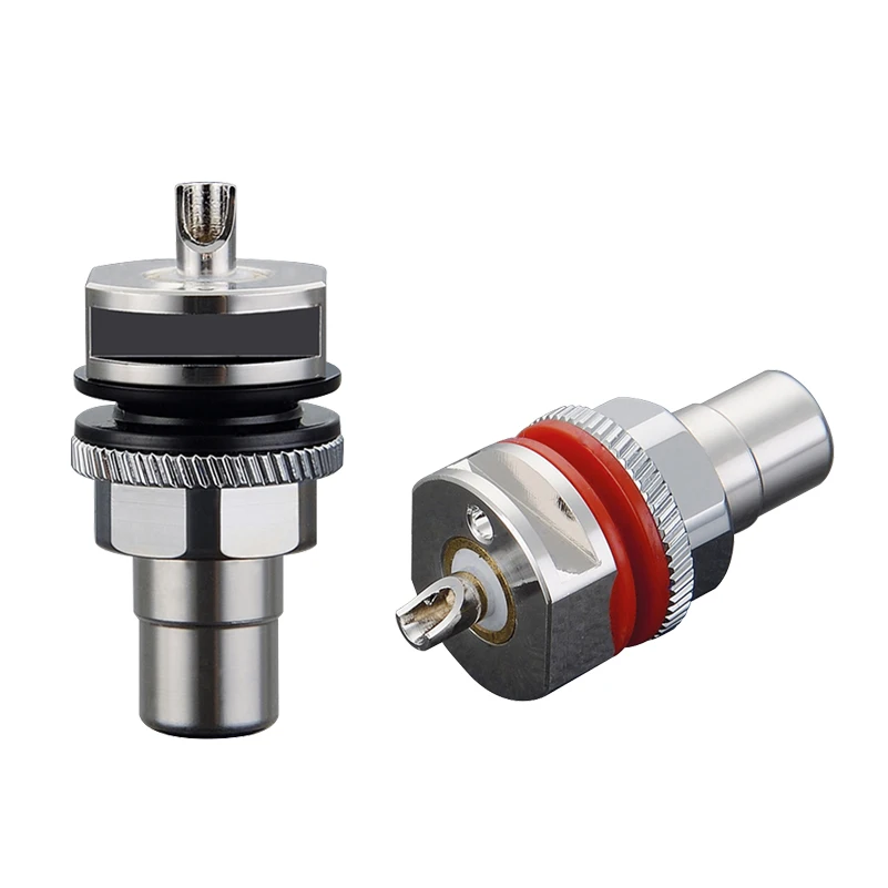 4 шт. высокая производительность RC101R покрытого родием RCA разъем шасси