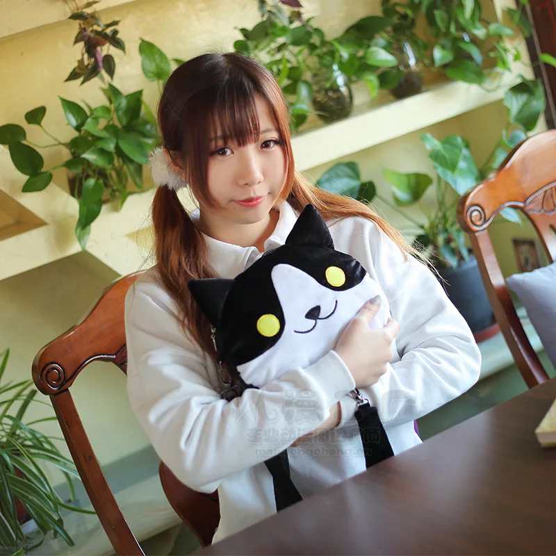 Neko Atsume плюшевая сумка аниме милая Кошка Косплей кукла модная мультяшная на плечо
