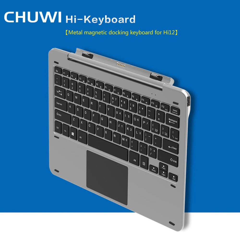Режим Multi манжетным алюминиевый сплав клавиатура для Chuwi Hi12 Магнитная док-pogo