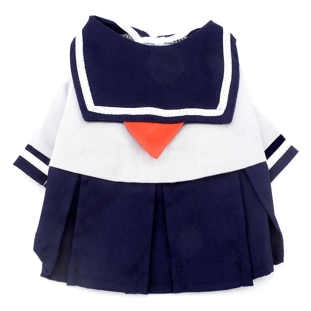 2017 одежда для маленьких собак девочек костюм капитана моряка платья школьная