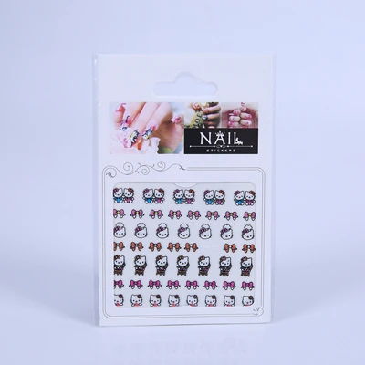 013 Новейшие 3D hello kitty декоративные Стикеры для дизайна ногтей водные наклейки для ногтей Переводные Фольга инструменты для маникюра мультяшный дизайн - Цвет: 013