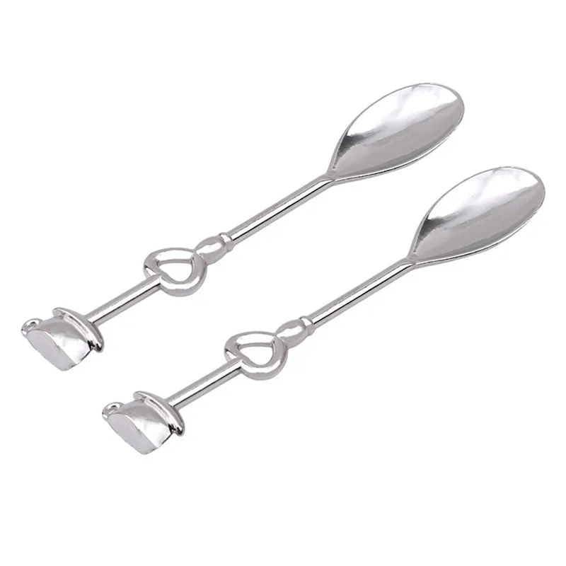 2 шт. в форме сердца любовь кофе мерная чайная ложка Свадебный Любовник подарок