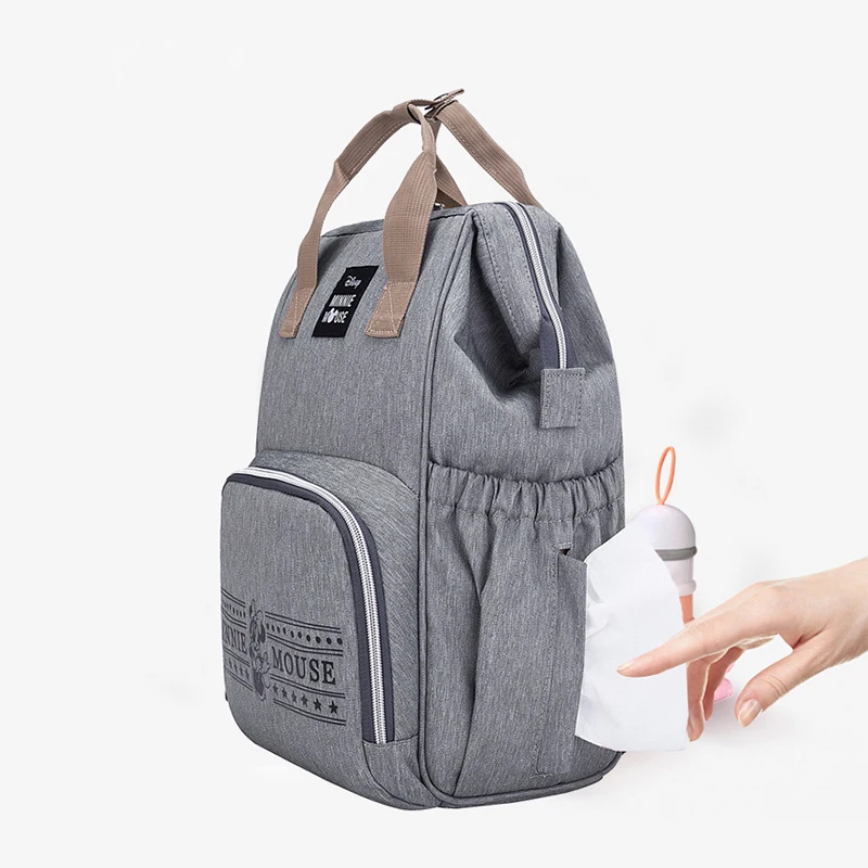 Дисней новый подгузник Мама сумка USB бутылочный нагреватель большая емкость для