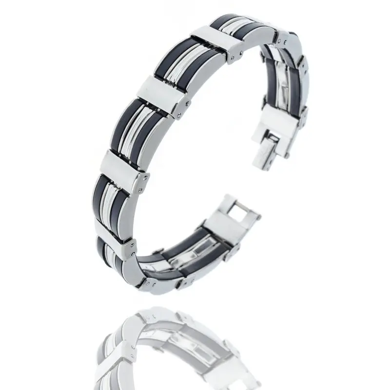 Лидер продаж мужской браслет золотого цвета из нержавеющей стали с шармами на