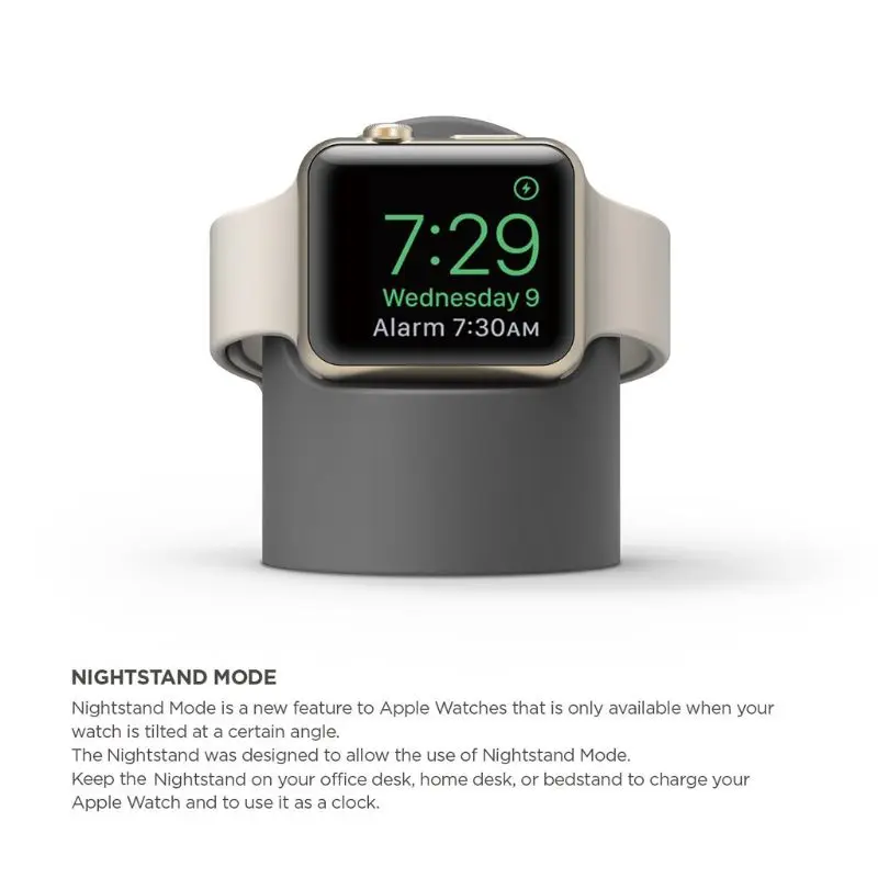 Силиконовый держатель док-станции для Apple Watch Series 4/3/2/1 44 мм/42 мм/40 мм/38 мм зарядный