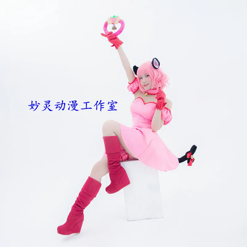 Косплей костюм Momomiya Mew Ichigo (трансформирование) из токио по индивидуальному