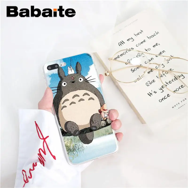 Babaite Хаяо Миядзаки Тоторо DIY печать рисунок чехол для телефона для iPhone 6S 6plus 7plus 8 8Plus X Xs MAX 5 5S XR 10