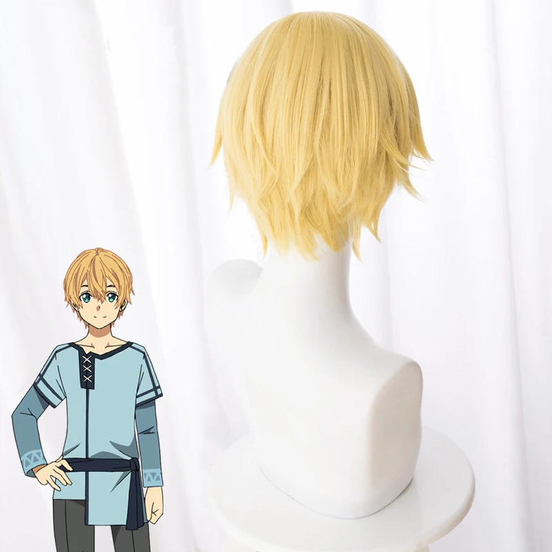 Sword Art Online Alicization SAO Eugeo косплей парик для волос синтез желтый полукрученый