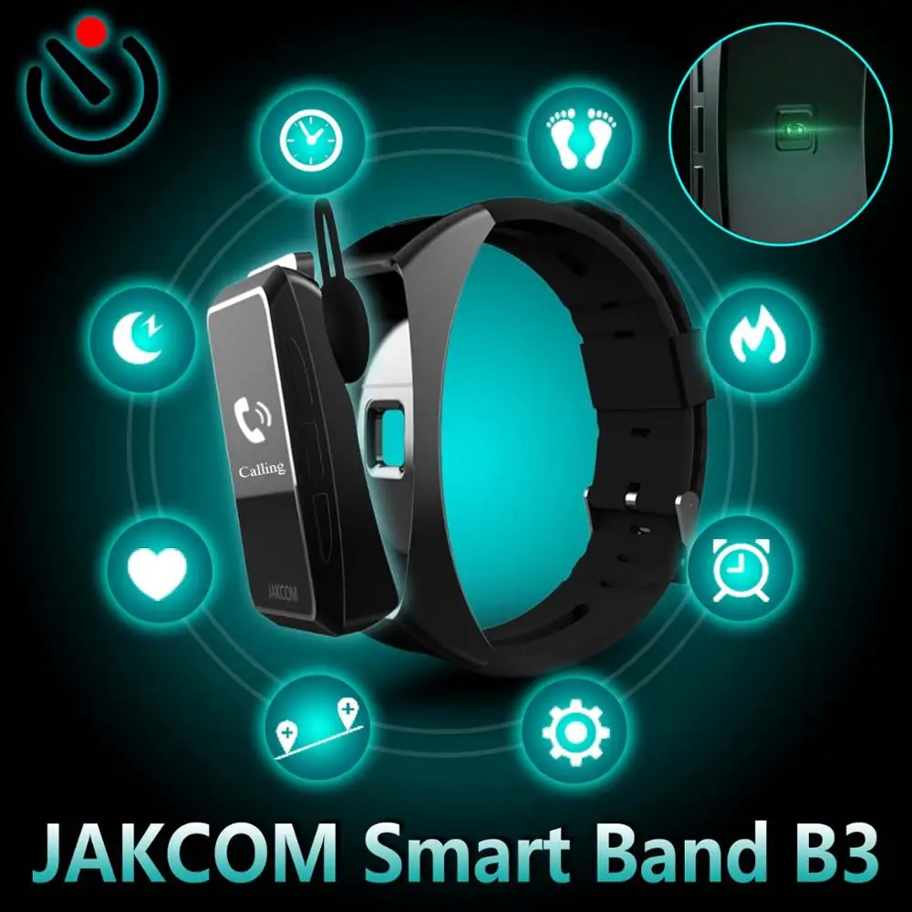 Jakcom умный Браслет B3 Bluetooth наушники беспроводные вызовы пульсометр смарт фитнес