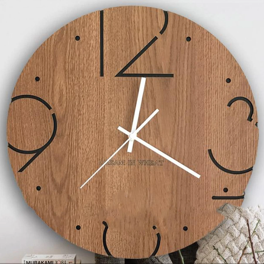 Скандинавские большие настенные часы современный дизайн 3d детские бесшумные для