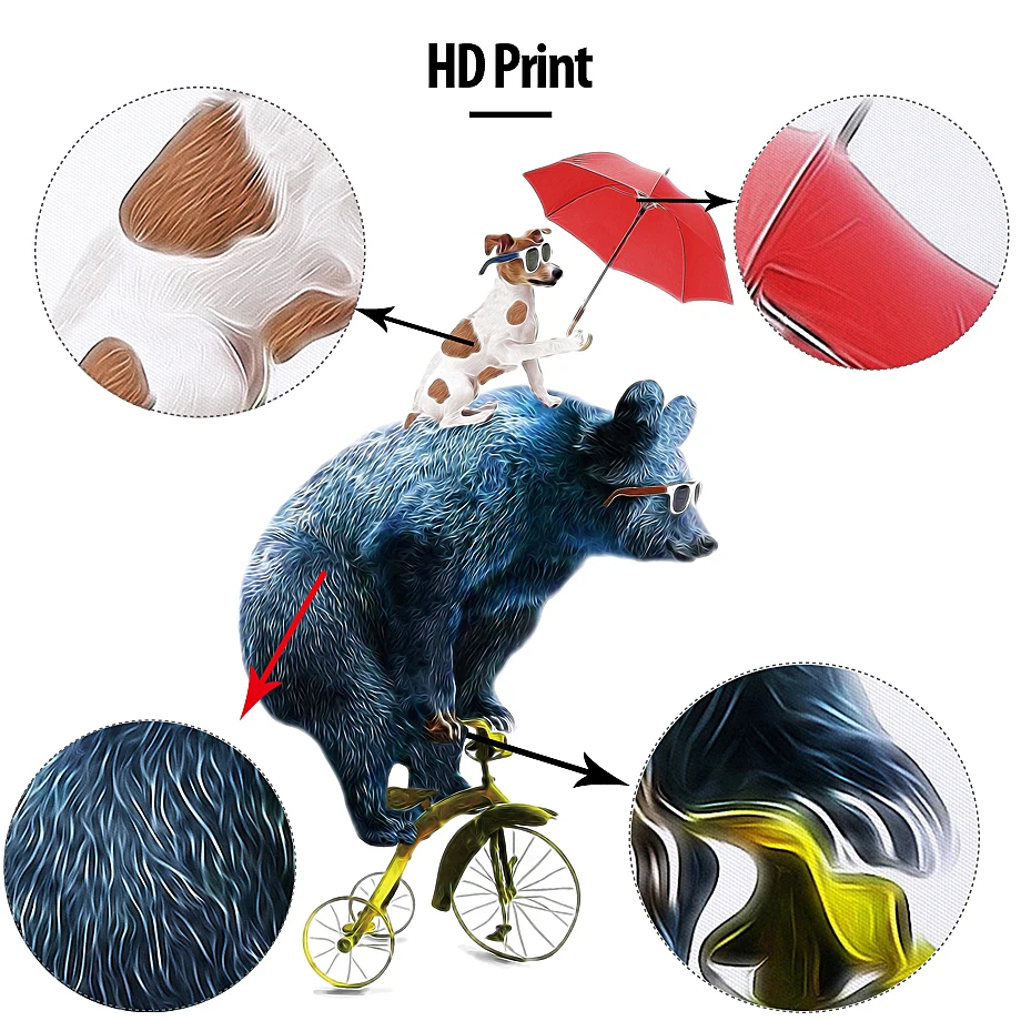 Мультяшный жираф Настенная картина искусство фотокартина для гостиной домашний