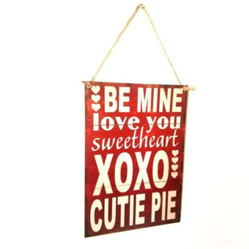 Деревянные буквы настенный дверной подвесной доски пластины со знаками Декор на