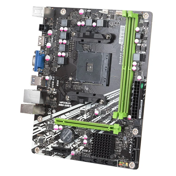 Maxsun MS Earthshaker A320M VH системная плата AMD mATX двухканальный DDR4/Gigabit LAN/4 x SATAIII/2