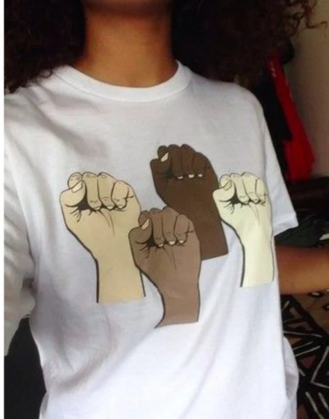 HAHAYULE Black Lives Matter Unisex T-Shirt Men Women Tumblr Slogan T-Shirt Equality Freedom Justice Tee