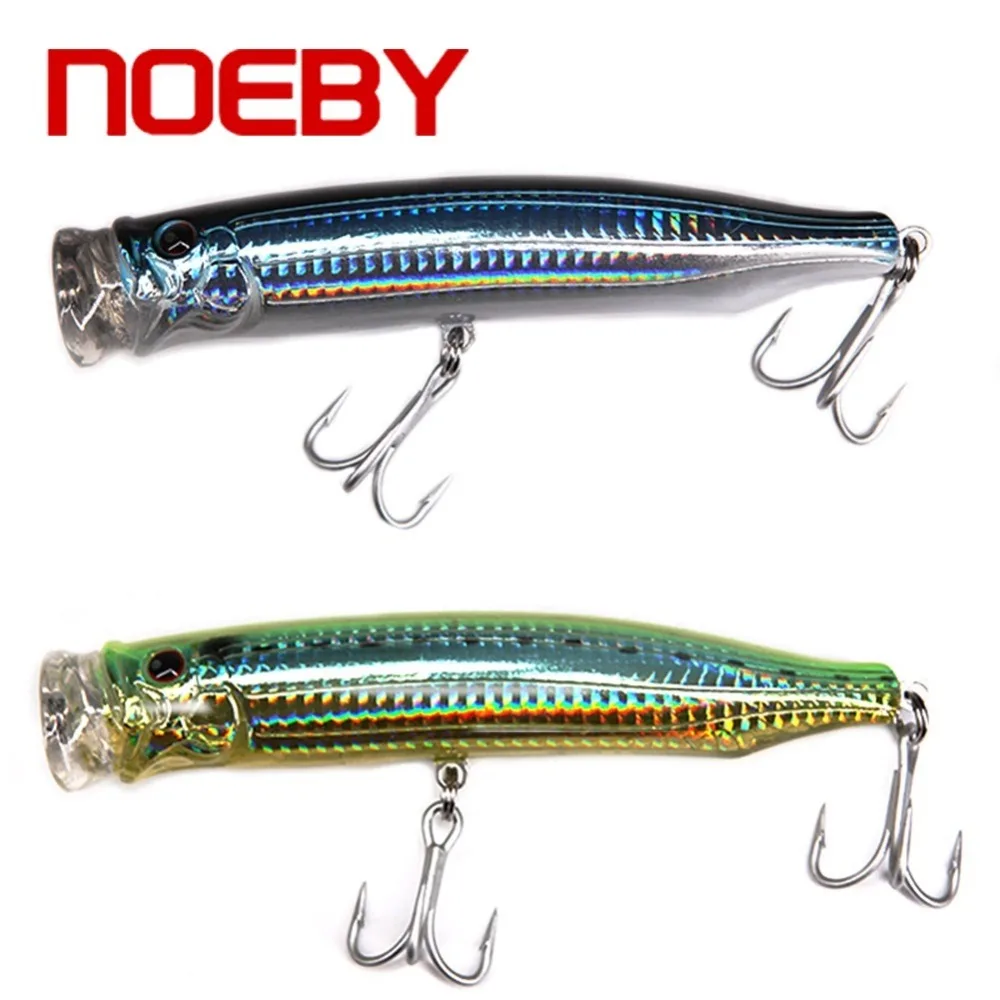 2 шт. NOEBY Topwater Popper приманка 120 мм/29 г искусственная рыболовная 3D глаза тройные