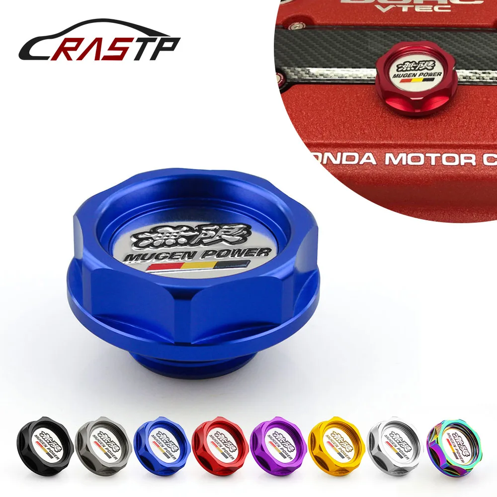 

RASTP Mugen Power Performance Oil Cap Oil Fuel Filter Racing Engine Tank Cap Cover For HONDA RS-CAP003