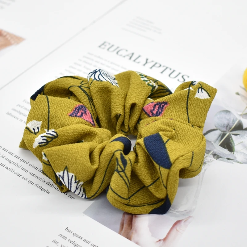 Резинка для волос с цветами девочек мягкая эластичная лента хвоста тюрбан