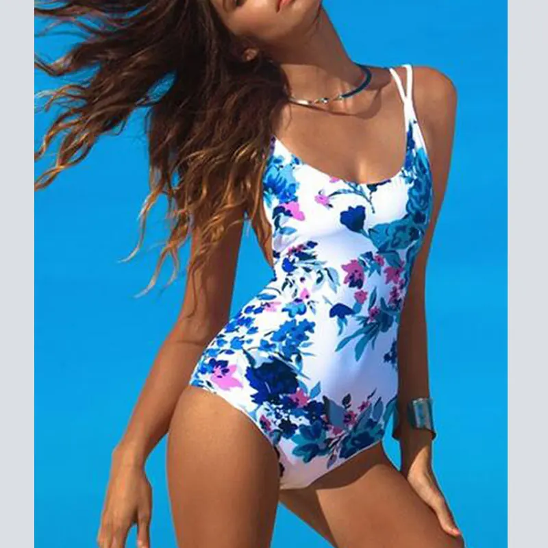 Hello пляжные новых печатных Одна деталь купальник Для женщин Купальники для