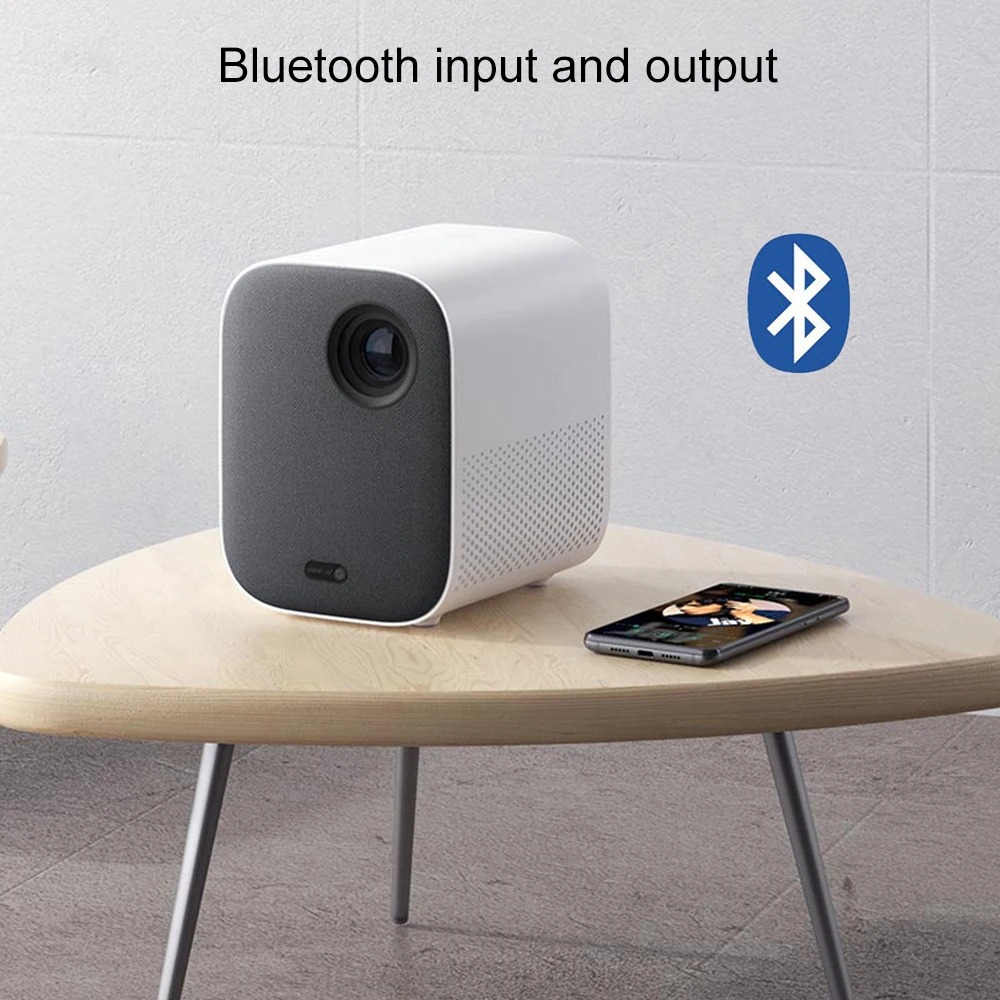 Оригинальный портативный мини проектор Xiaomi Mijia DLP 1080p поддержка 4K видео 3D Wi Fi 500 ANSI