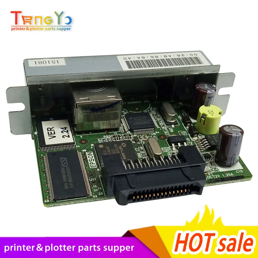 2 шт. Интерфейсы Ethernet для Epson TM U220B 220PB 220PD 220PA T81 T82II T88III T88IV T88V T70 T90 T86L